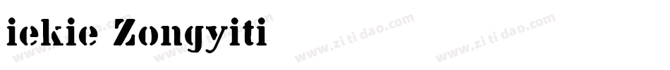 iekie Zongyiti字体转换